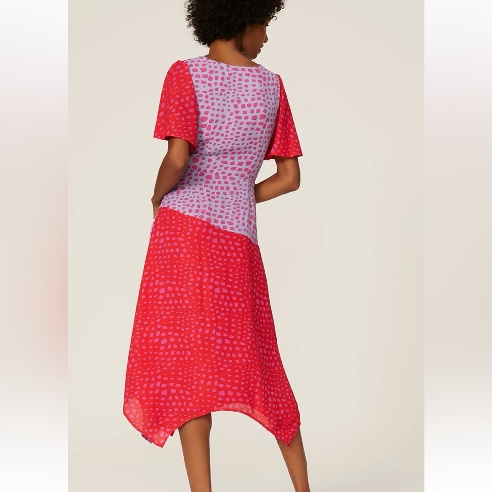 Adelyn Rae Colorblock Wrap Dress - Picture 3 of 4